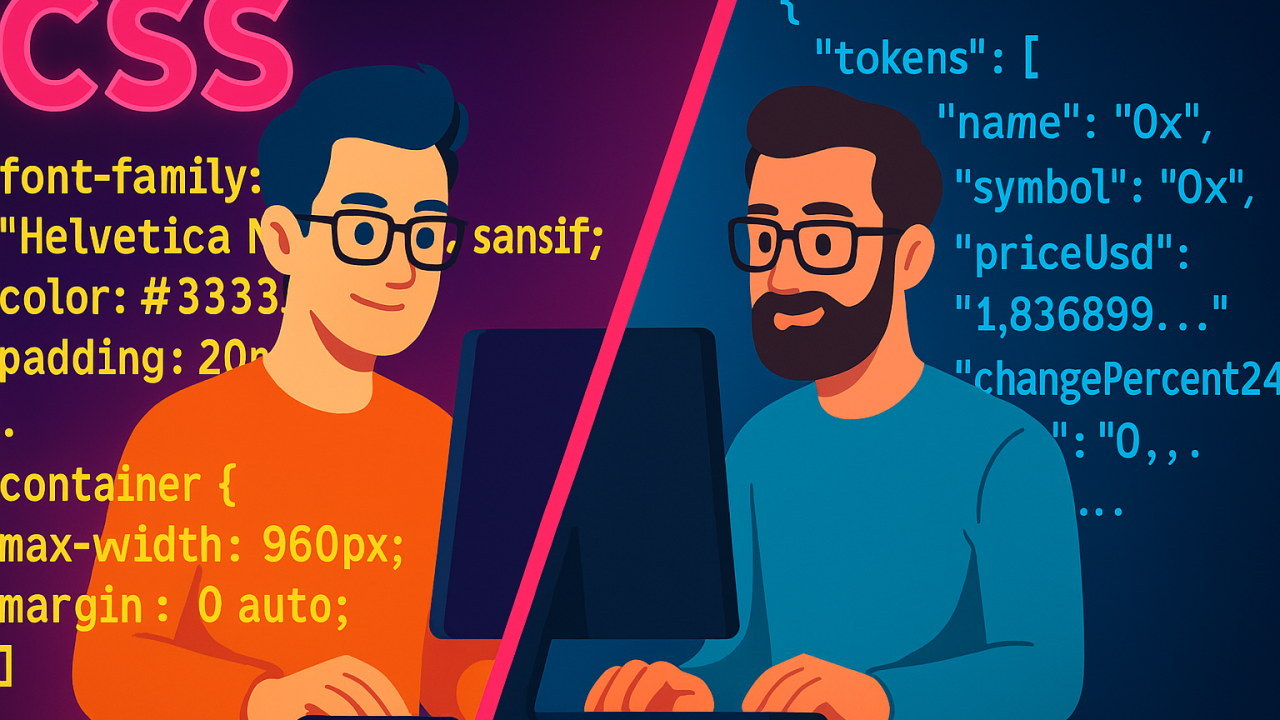 Visualización de la brecha: los diseñadores trabajan con estilos, los desarrolladores con tokens — cerrar esa distancia es donde comienza la verdadera eficiencia de un design system.
