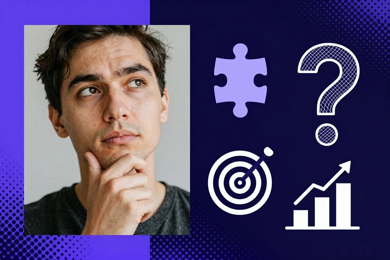 Visual sobre iniciativas UX que empiezan con preguntas en lugar de saltar directo a soluciones.