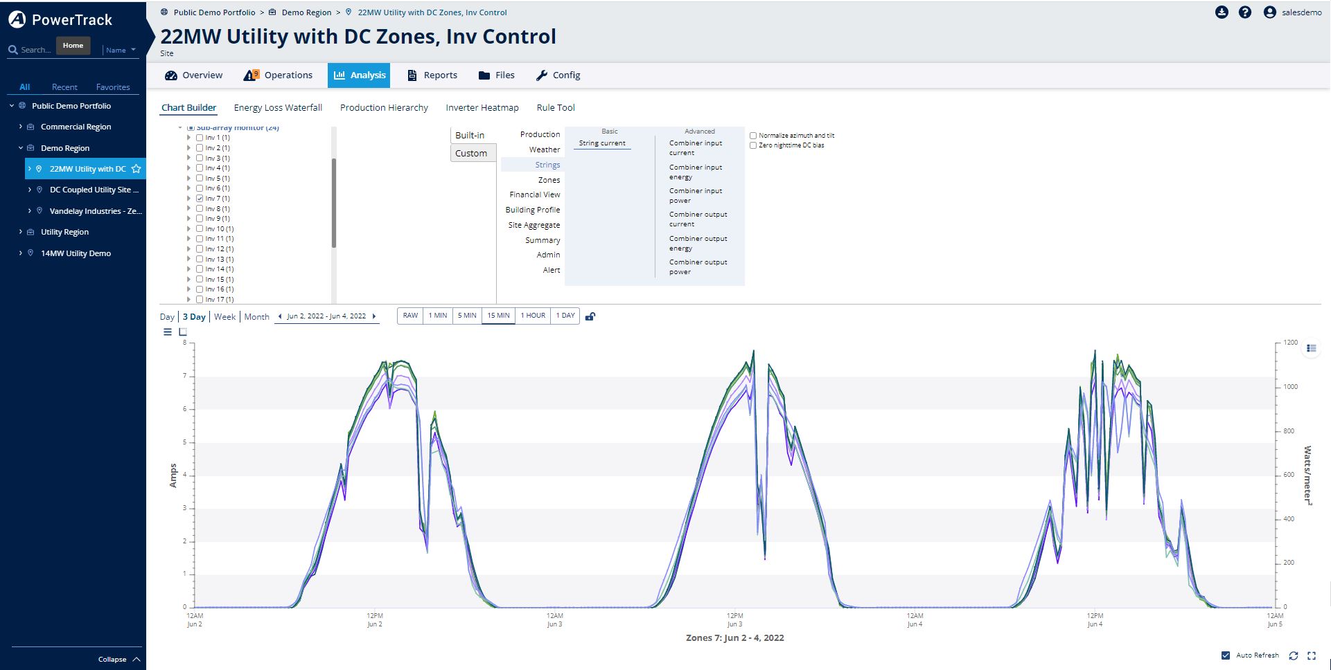 AlsoEnergy PowerTrack platform features