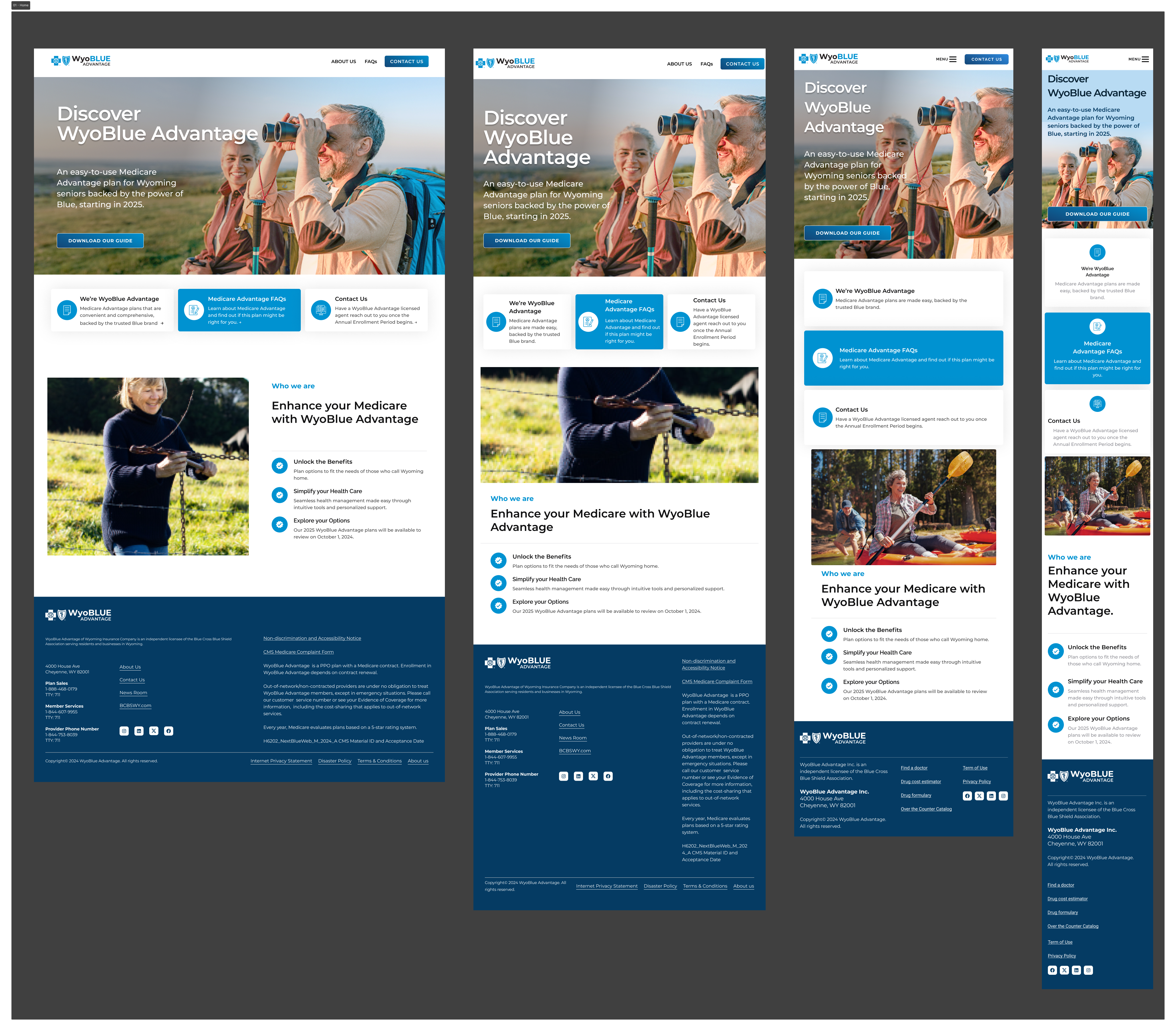 BCBSWY WyoBlue Advantage PPO Website layout