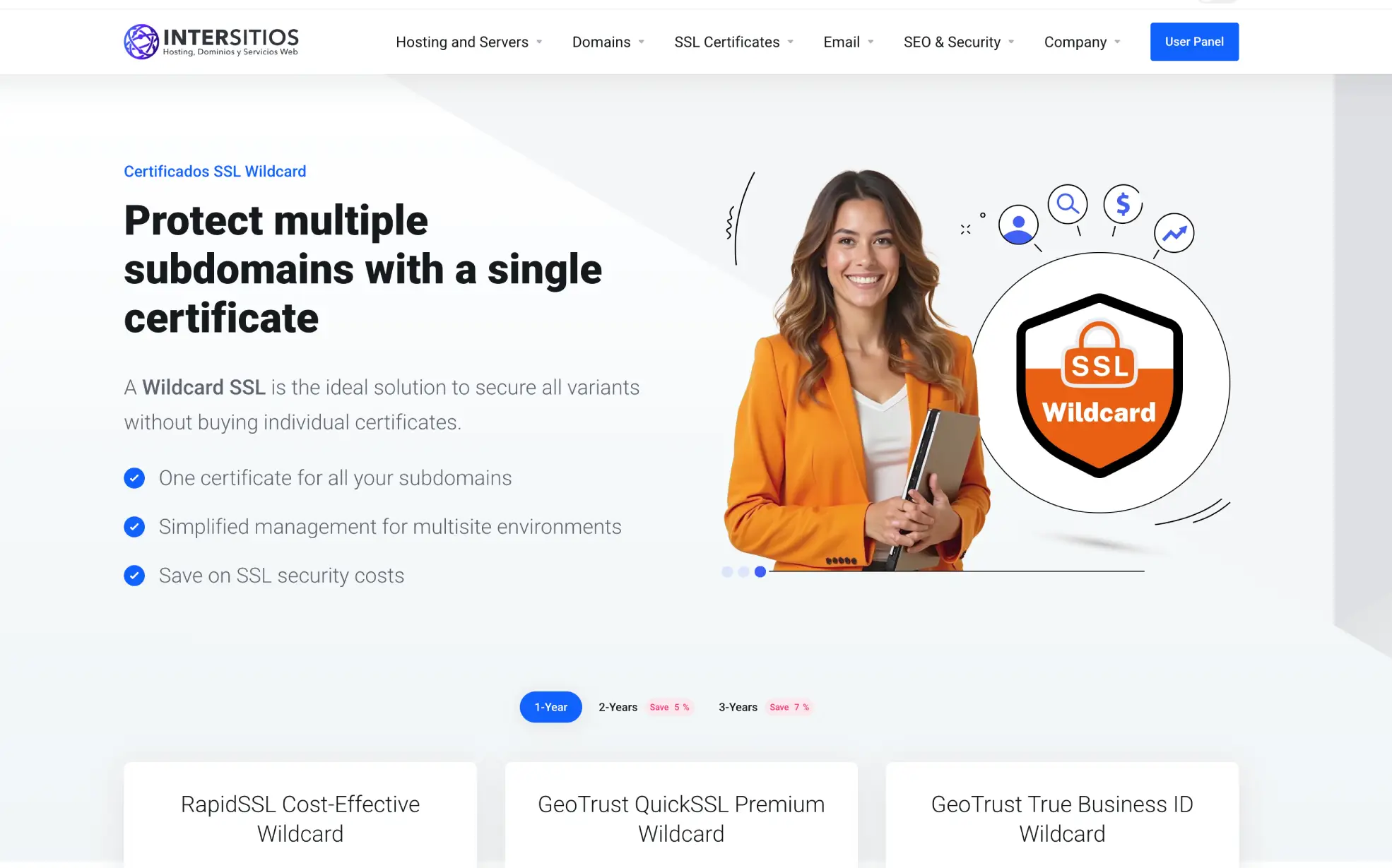 Hosting InterSitios — End-to-End UX/UI, WHMCS & Global Web Experience