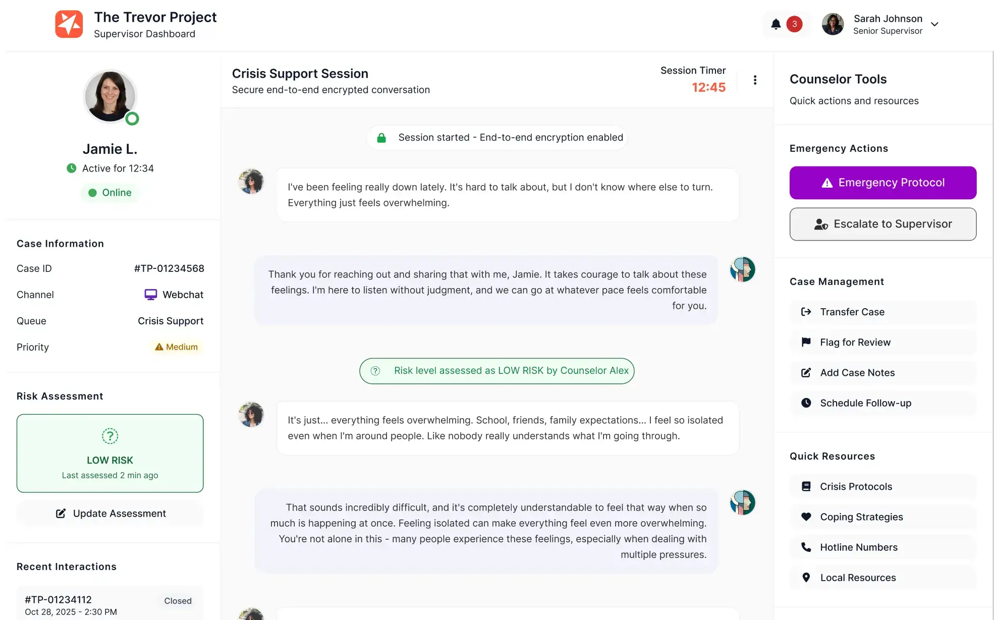 Salesforce UX Dashboard for The Trevor Project