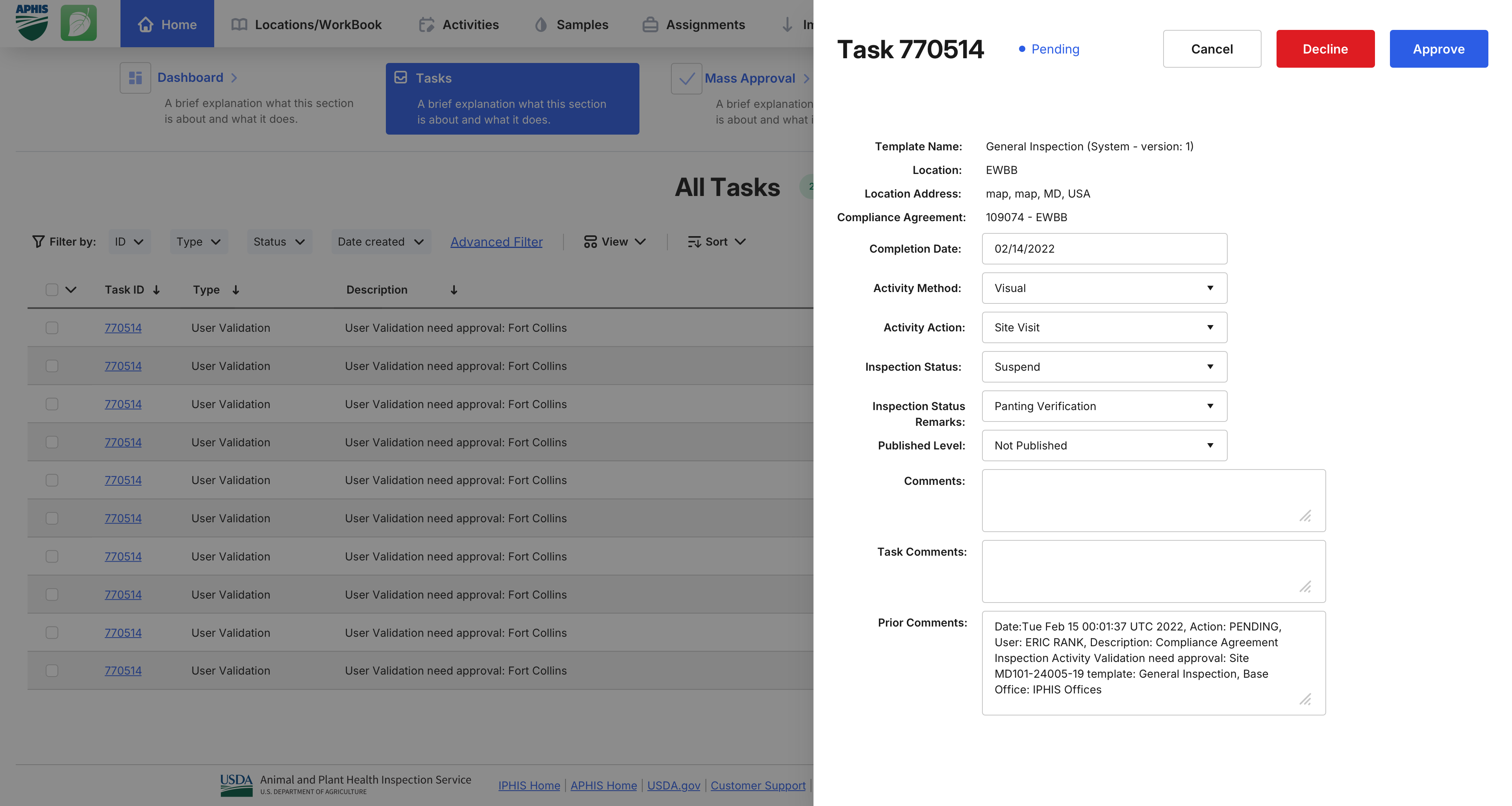USDA APHIS-IPHIS Case Study