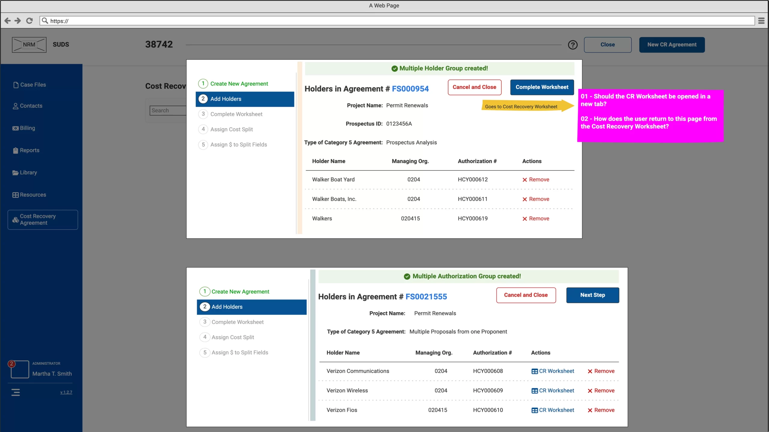 USDA NRM-SUDS platform dashboard