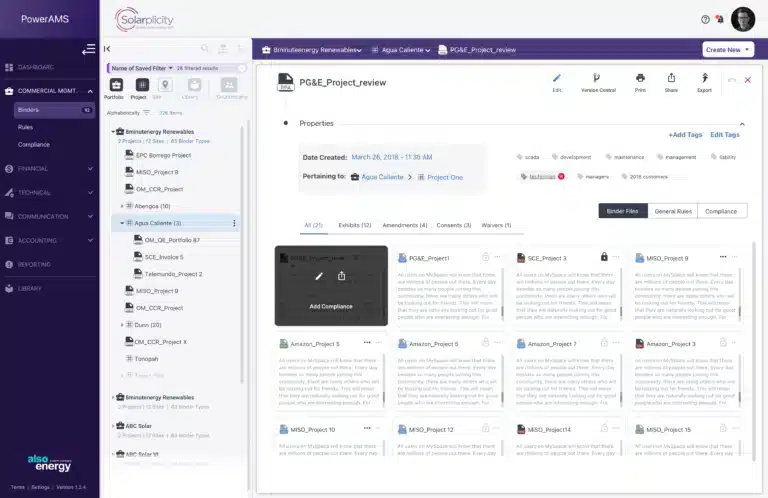 PowerTrack Asset Management System - New Document Information Properties